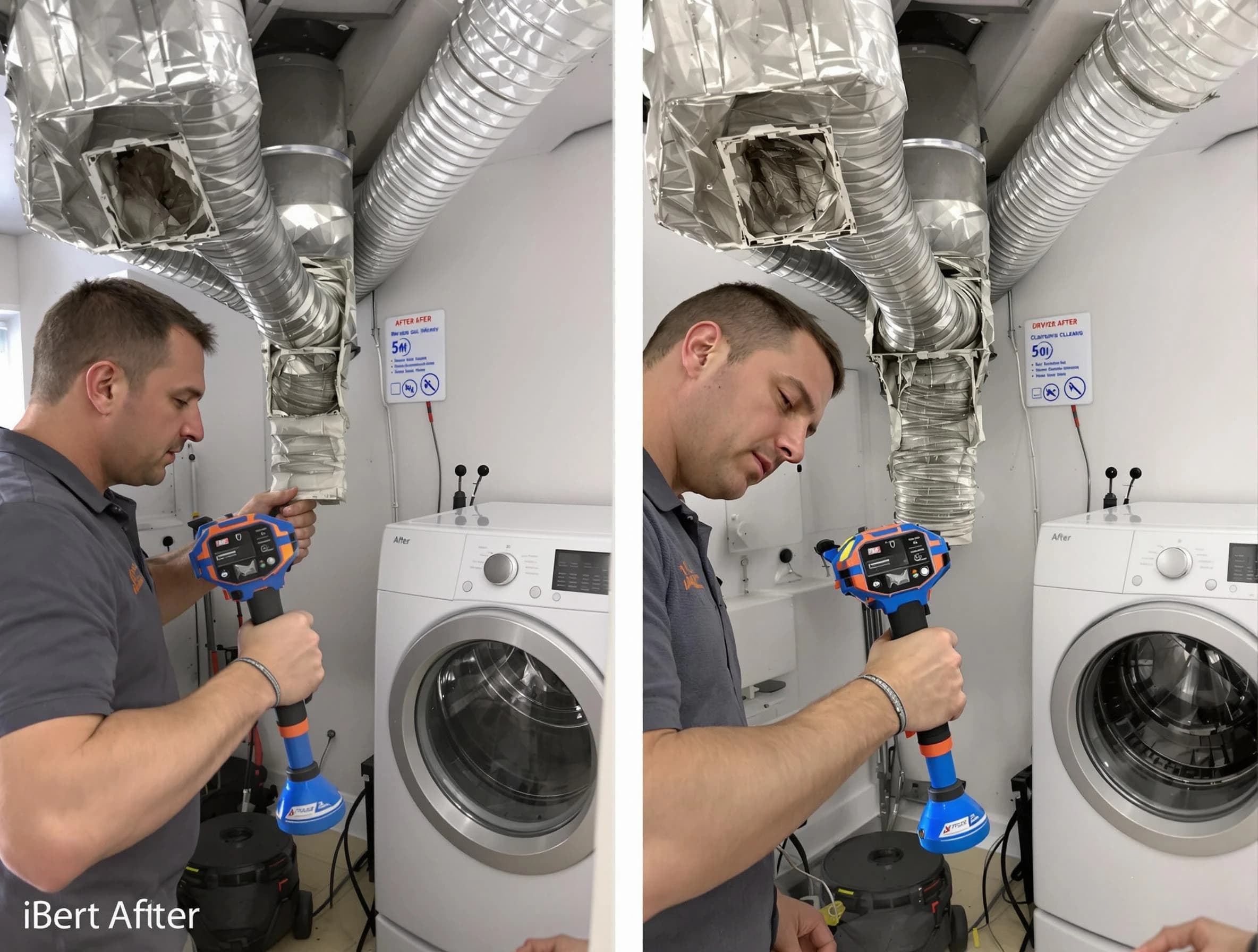Professional clogged vent cleaning by Huntington Beach Dryer Vent Cleaning in Huntington Beach