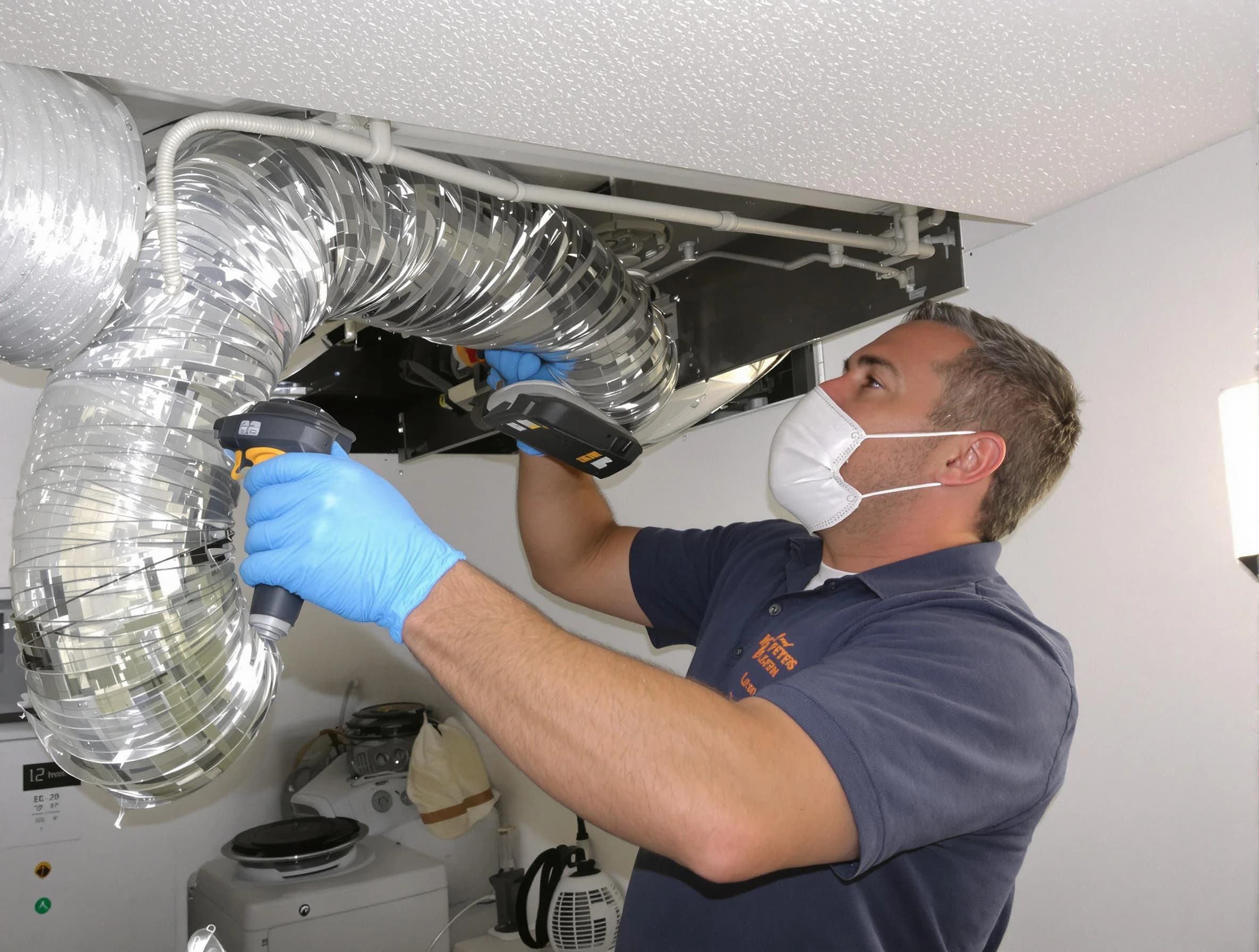 Huntington Beach Dryer Vent Cleaning professional performing thorough residential dryer vent cleaning in Huntington Beach