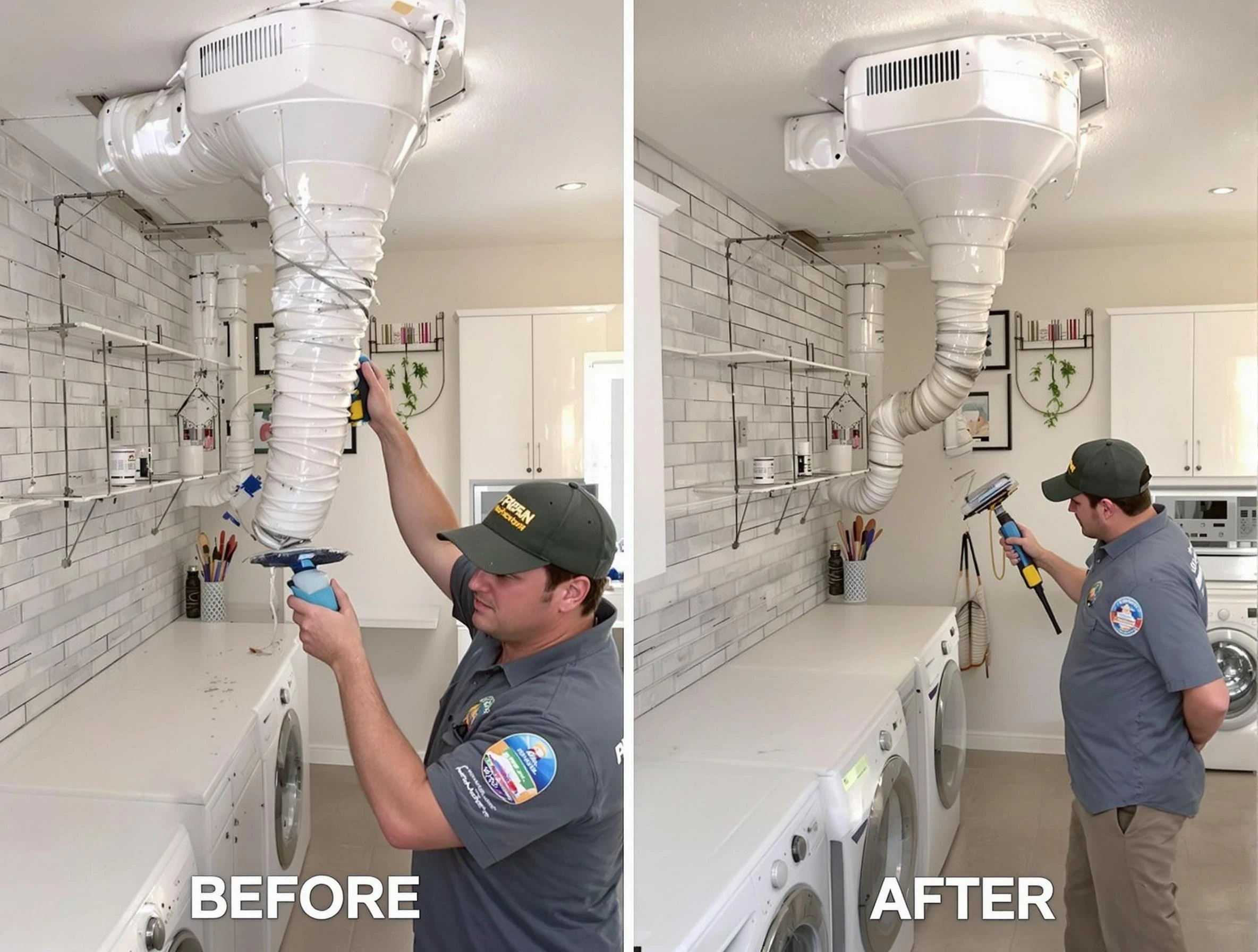 Professional dryer exhaust vent cleaning by Huntington Beach Dryer Vent Cleaning in Huntington Beach