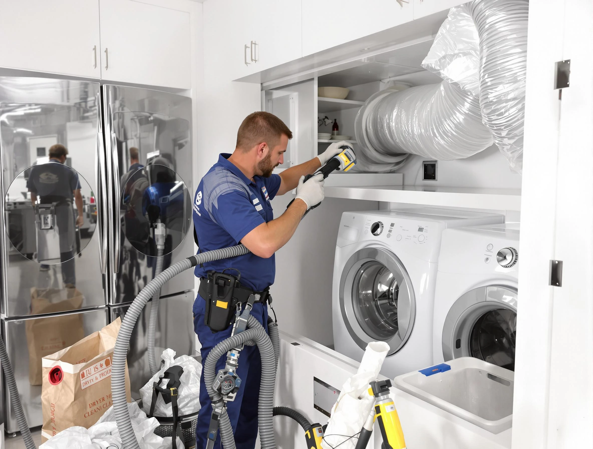 Professional duct cleaning by Huntington Beach Dryer Vent Cleaning in Huntington Beach