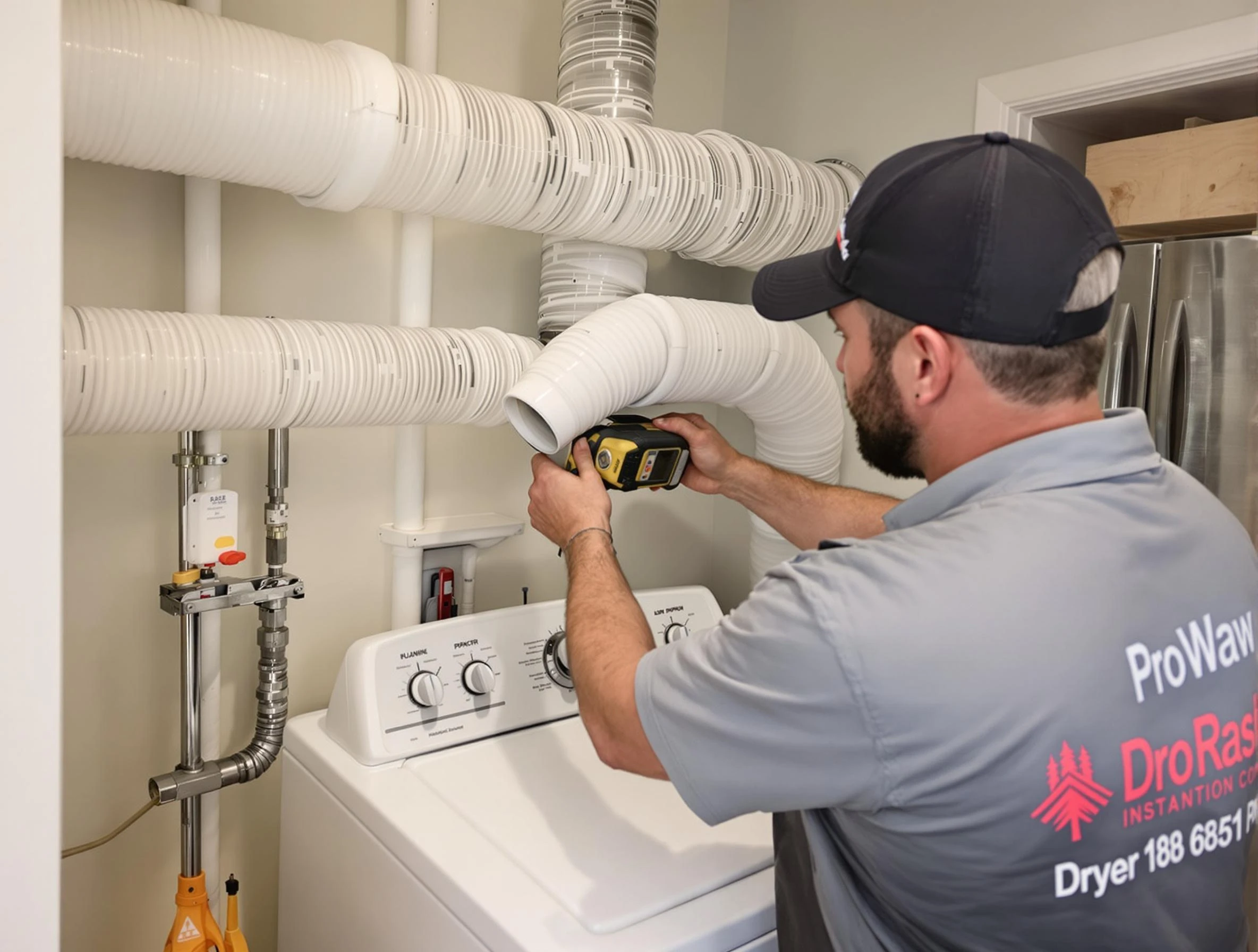 Professional dryer vent hose installation by Huntington Beach Dryer Vent Cleaning in Huntington Beach